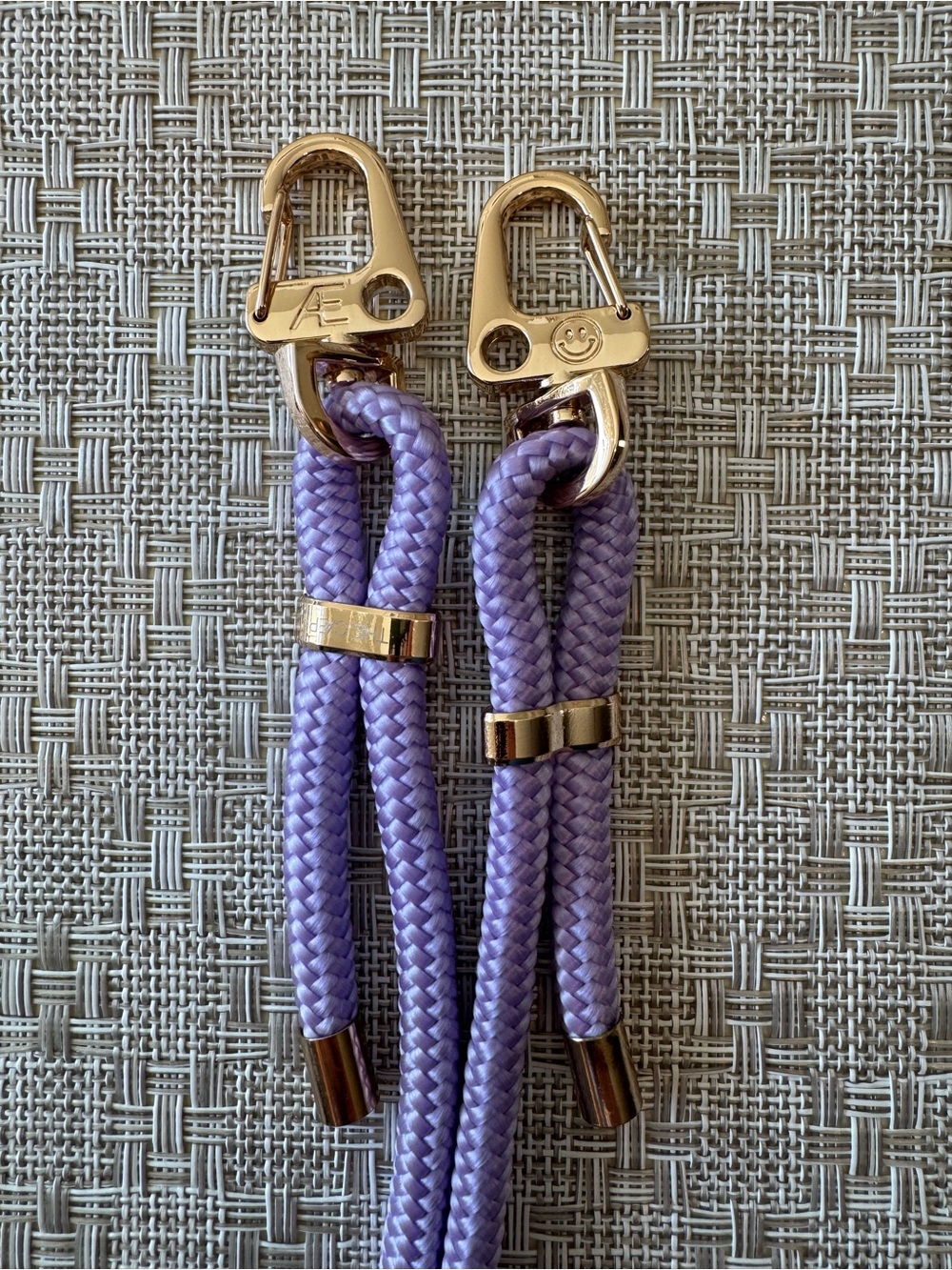 The CAEP Luna Phone Strap with Gold Hardware